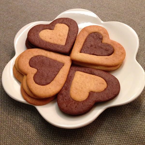 Stainless Steel Cookie Cutters Set, 18 Pieces, Star, Flower, Heart, Circle, Square, Hexagram Shapes