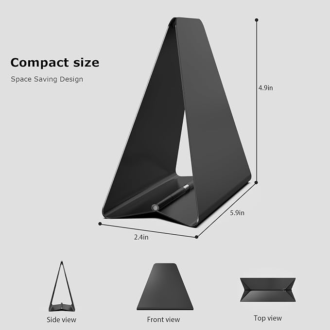 Compact Black Metal Dispenser Self-Adjusting Napkin Holder for Standard Paper Napkins, Sturdy Design Ideal for Kitchen Countertops, Dining Tables & Breakfast Bars