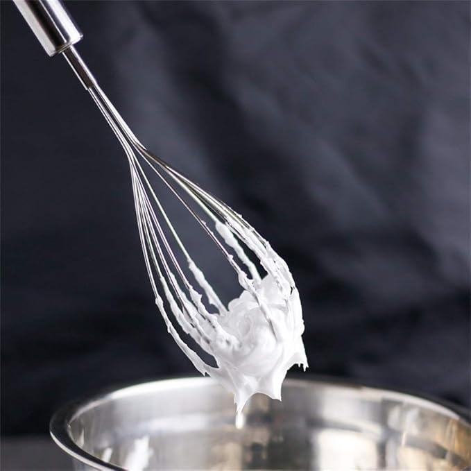 Whisk Stainless Steel Balloon Stir Tool Not Sticky Baking Stir Egg Butter (Size : 30cm)