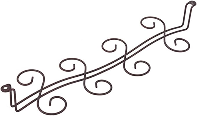 Wine Glass Rack Hanging Under Cabinet, 6/8 Hooks Stemware Holder Storage Hanger for Bar Kitchen Restaurants(46cm/18inch)