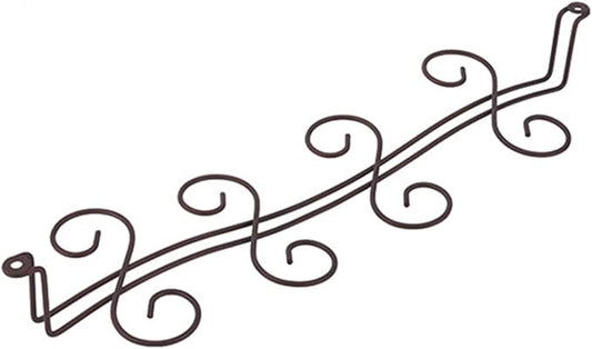 Wine Glass Rack Hanging Under Cabinet, 6/8 Hooks Stemware Holder Storage Hanger for Bar Kitchen Restaurants(46cm/18inch)
