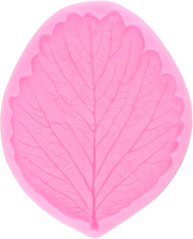 ZiXiang Gumpaste Leaf Silicone Veining Mold Fondant Leaf Veining Mold Gum Paste Leaves Mold For Sugar Leaf Cake Decorating Cupcake Topper Polymer Clay Candy Chocolate Gum Paste Set Of 6