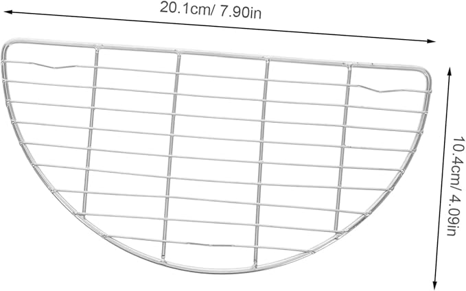 2pcs Stainless Steel Wire Rack Baking Round Cooling Rack for Oven and Bbq