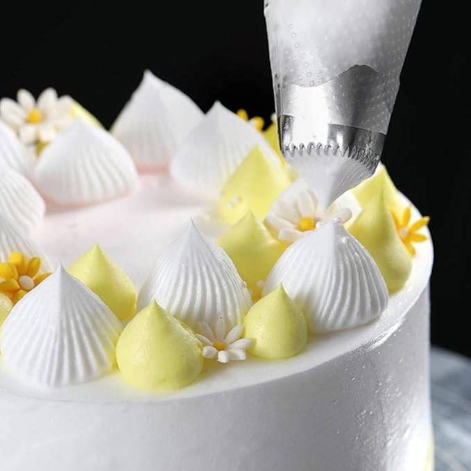 Piping Tips For Cake Decorating, Stainless Steel Icing Piping Nozzles For Pastry Fondant Decorating Tools