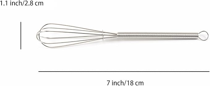 Mini Whisks 7 inch 316 Stainless steel Whisk, Hand Egg Mixer for Flour Cake Egg, Kitchen Cooking Baking Use Whisk (5)