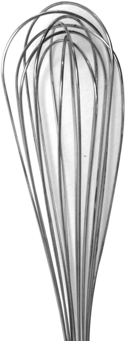 TrueCraftware- 18" Stainless Steel Piano Whip/Whisk- Kitchen Balloon Whisk Thick Wire Wisk Egg Frother for Cooking Blending Whisking Beating and Stirring
