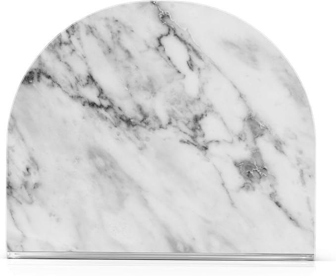 Acrylic Fall Napkin Holder for Table Kitchen Marble White Grey Cocktail Dinner Napkin Holders Paper Towel Dispenser Countertop Modern Home Decor