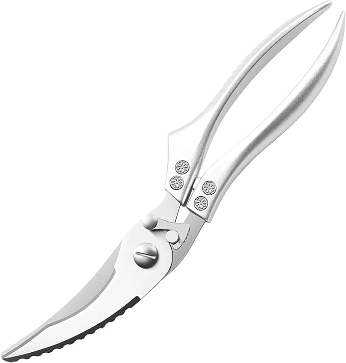 Heavy Duty Kitchen Scissors-Professional Meat Scissors for Chicken Bones，Duck Bones, Fish Bones, Meat, Vegetables, Seafood, Nuts, Packages, etc. (Classic)