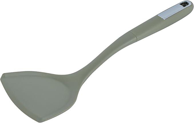 Restaurantware Silicone Utensil Set Pack of 10 Non-Slip Handle 6-Piece Kitchen Tool Set, Heat-Resistant Dishwasher-Friendly Cooking Accessories, Durable Green Cooking Utensils