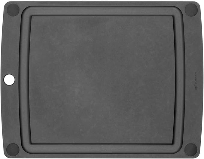 Epicurean - 505-151102003 Epicurean All-In-One Cutting Board with Non-Slip Feet, 14.5" × 11.25", Slate/Black