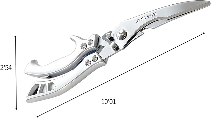 Kitchen Scissors Poultry Shears Heavy Duty Black, Dishwasher Safe Japan Kitchen Shear for Food Chicken Scissor, Fish, Meat Cutting Scissors Cooking Shears Gifts for Men Women