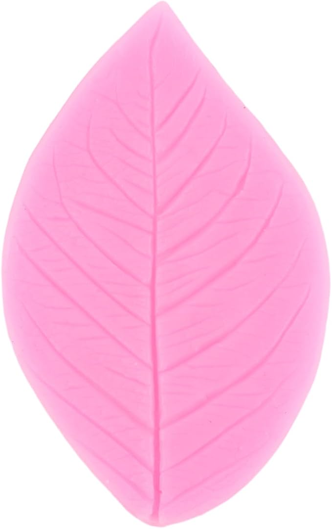 ZiXiang Gumpaste Leaf Silicone Veining Mold Fondant Leaf Veining Mold Gum Paste Leaves Mold For Sugar Leaf Cake Decorating Cupcake Topper Polymer Clay Candy Chocolate Gum Paste Set Of 6