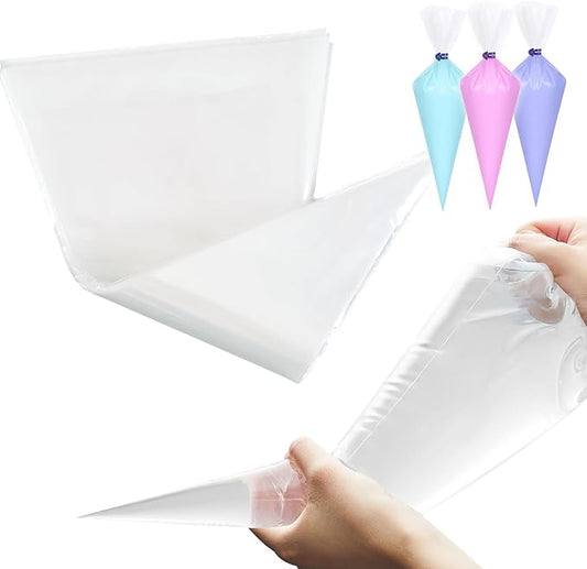 24 Inch Piping Bags Disposable,Thickened 50pcs Large Piping Bags,Anti Burst Extra Large Piping Bags,Food Grade Cake Piping Bags,Tipless Piping Bags for Cake Cupcakes Cookies Frosting