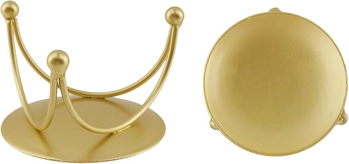Geesatis Pillar Candle Holder, Gold Metal Candlestick Stand with Stable Base for Wedding, Party, Dining Table Centerpiece,Pack of 3