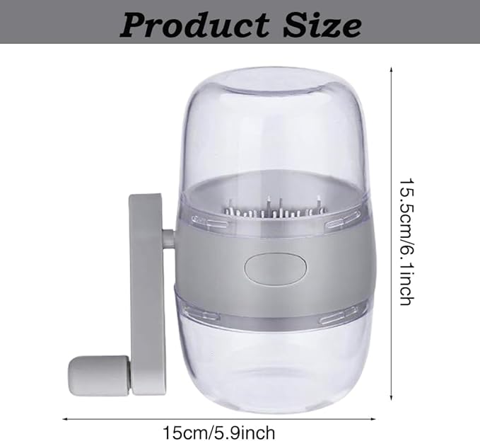 Nut Chopper,Manual Nut Grinder with Hand Crank,Hand Held Food Shredder Cutter for Different Nuts for Baking for Kitchen