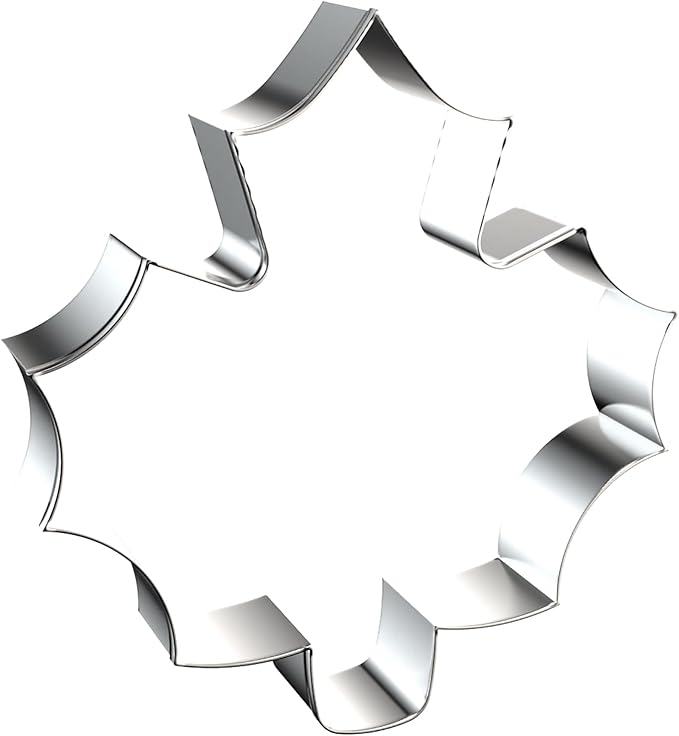 Maple Leaf Cookie Cutter Set Large - 5 Inch, 4 Inch, 3 Inch, 2 Inch - Fall Leaves Autumn Cookie Cutters Shapes Fondant Molds for Baking - Stainless Steel