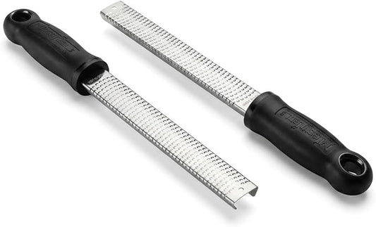 Microplane Classic Twin Pack - 12" Black Zester Grater with Surgical-Grade Stainless Steel Blade