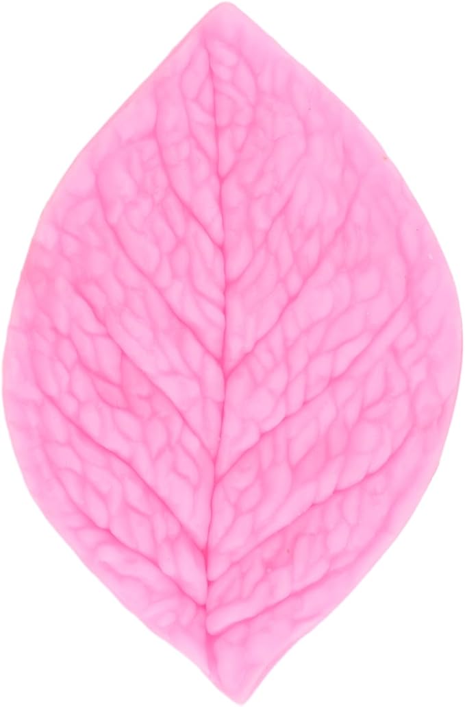 ZiXiang Gumpaste Leaf Silicone Veining Mold Fondant Leaf Veining Mold Gum Paste Leaves Mold For Sugar Leaf Cake Decorating Cupcake Topper Polymer Clay Candy Chocolate Gum Paste Set Of 6