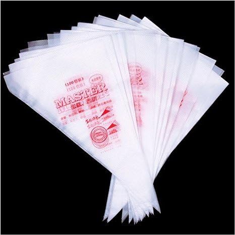 Piping Pastry Bag Pack of 100 Plastic Disposable Cream Pastry Bag Cake Icing Sugarcraft Cupcake Piping Decorating Tool For Baking Supplies (Small 25.5CMx26CMx15.5CM)