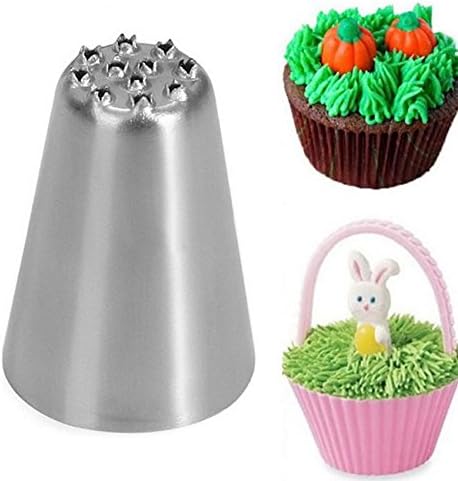 Symphony Wire Tips, Stainless Steel Icing Piping Nozzles For Pastry Fondant Tools (Grass)