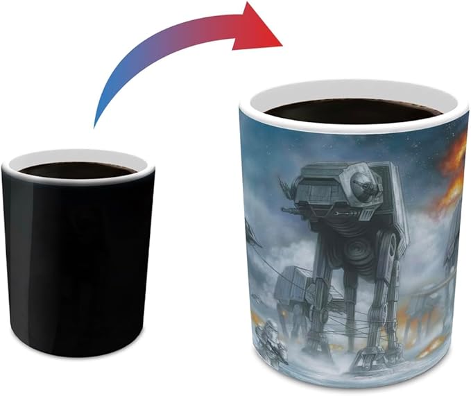 Morphing Mugs Thomas Kinkade Studios – Star Wars – Last Holdout – 11 oz Heat Sensitive Mug – Ceramic Color Changing Coffee Tea Mug – Officially Licensed Collectible MMUG1778
