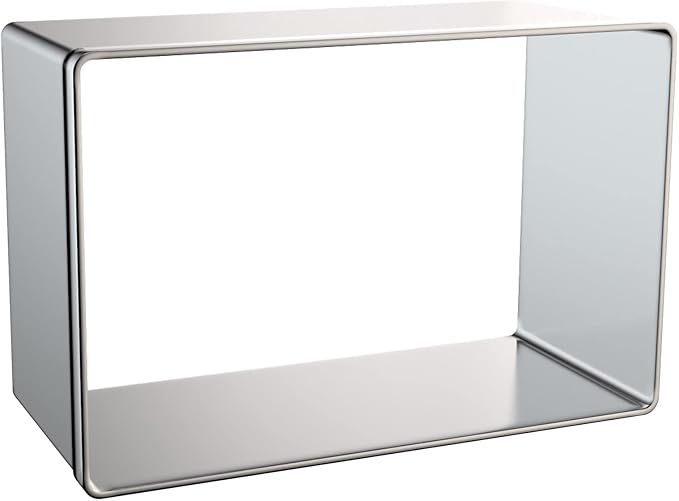 Rectangle Cookie Cutter Set Large - 5 Inch, 4 Inch, 3 Inch, 2 Inch - Geometric Frame Plaque Cookie Cutters Shapes Biscuit Molds - Stainless Steel