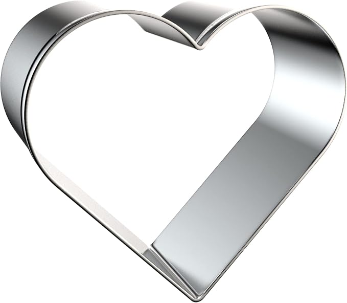 Heart Cookie Cutter Set 8-Piece 1.5" to 5" by QAAQS