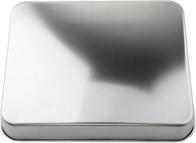 Stainless Steel Baking Pan Tray Set with Cooling Rack for Baking Roasting BBQ Cookies Vegetables Cakes Dishwasher Safe Oven Safe Rust-Resistant Mirror Finish Suitable Size for Kitchen Use(26x20x5cm)