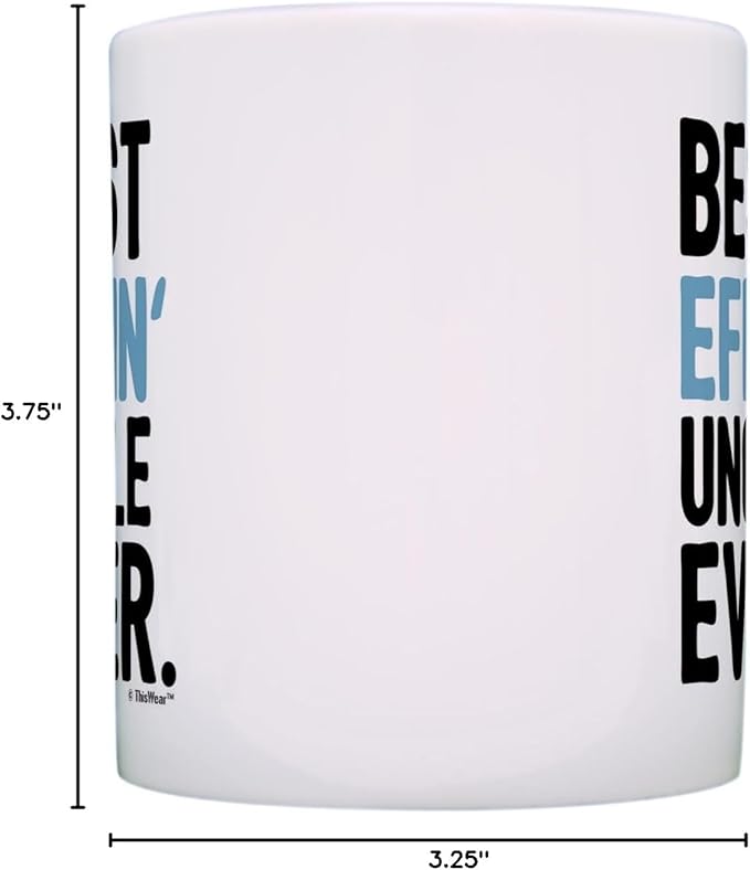 ThisWear Aunt and Uncle Matching Mug Set – Humor Best Effin’ Ever Mug, 11oz 2 Pack Gift