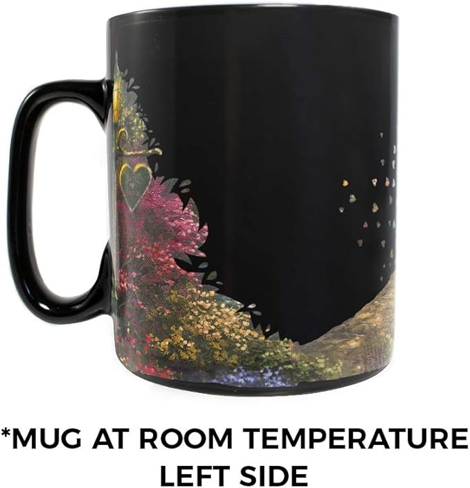 Morphing Mugs Disney – Mickey and Minnie Mouse – Sweetheart Bridge Heat Sensitive Clue Mug – Full image revealed when HOT liquid is added - 16oz Large Drinkware MMUGC959