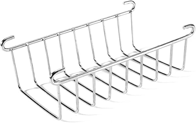 Silver 8 Holes Stainless Steel Tool Toast Cooling Grid Bread Rack Rectangle Air Fryer Accessories Organizer Safe Healthy Stainless Steel Toast Rack Baking Tools and Accessories(ZS489), 3