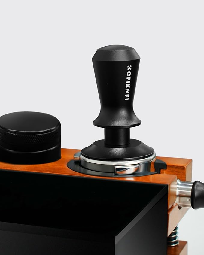 51mm Espresso Tamper, Coffee Tamper with 30lbs Spring Loaded, Barista Espresso Coffee Tamper with Stainless Steel Ripple Base and Aluminum Handle Fits for All 51mm Espresso Machines