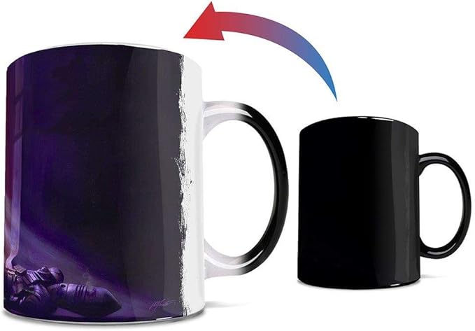 Morphing Mugs Star Wars – The Mandalorian – Baby Yoda – Turning Point – Thomas Kinkade Studios - One 11 oz Color Changing Ceramic Mug – Image Revealed When HOT Liquid Is Added! MMUG1211