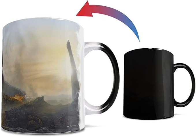 Morphing Mugs Star Wars – The Mandalorian – Undeterred - Thomas Kinkade Studios – One 11 oz Color Changing Ceramic Mug – Image Revealed When HOT Liquid Is Added! MMUG1444