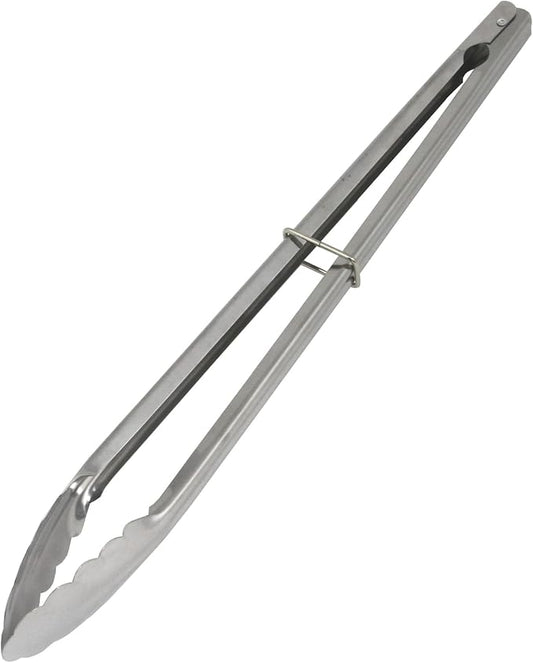 Chef Craft Classic Clam Shell Tongs, 16 inch, Stainless Steel