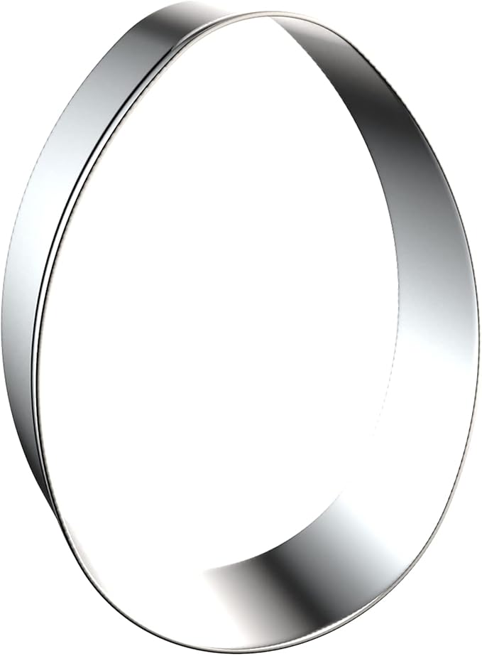 Large Egg Cookie Cutter Set in Different Sizes - 5 Inch, 4 Inch, 3 Inch, 2 Inch - 4 Piece - Stainelss Steel