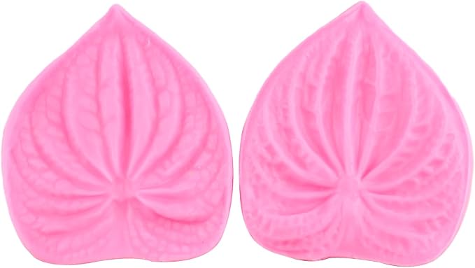 ZiXiang Anthurium Andraeanum Flower Silicone Cake Mold Andraeanum Veined Fondant Mold Gum Paste Anthurium Flower Mold For Cake Decorating Cupcake Topper Candy Chocolate Gum Paste Polymer Clay Set Of 2
