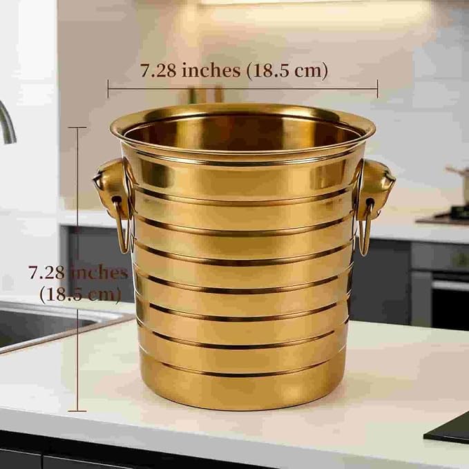 Utensil Holder for Kitchen Counter , Large Gold Stainless Steel Cooking Utensil Holder ,Utensil Organizer for Spatula