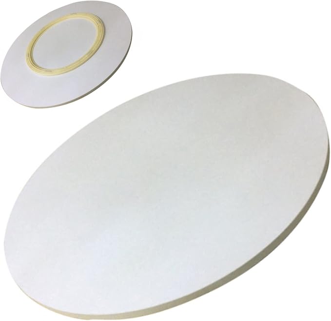 Wooden Lazy Susan Turntable For Round Table - Wooden Rotating Serving Tray, Smooth Surface, Easy To Clean, Round Dining Table Swivel Plate, 360 ° Rotation, Easy To Share All Food (Color : White-A, S