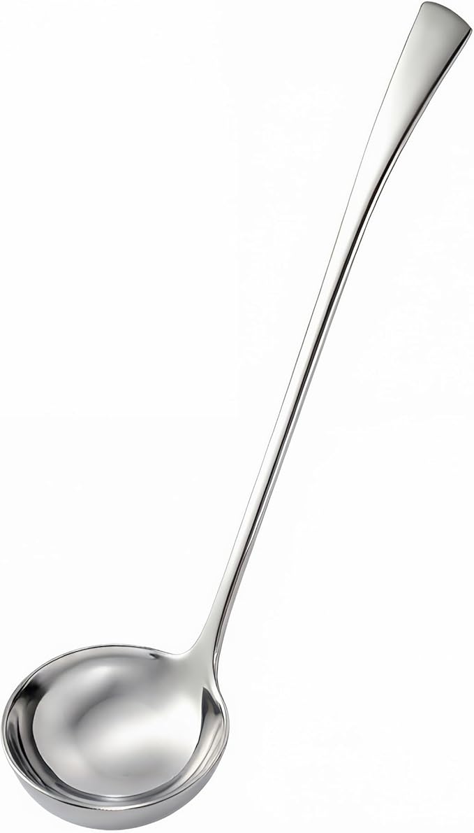 Heavy Duty Small soup Ladle,18/10 Stainless Steel 11.4-Inch Kitchen Cooking Serving Ladle (1Pack)