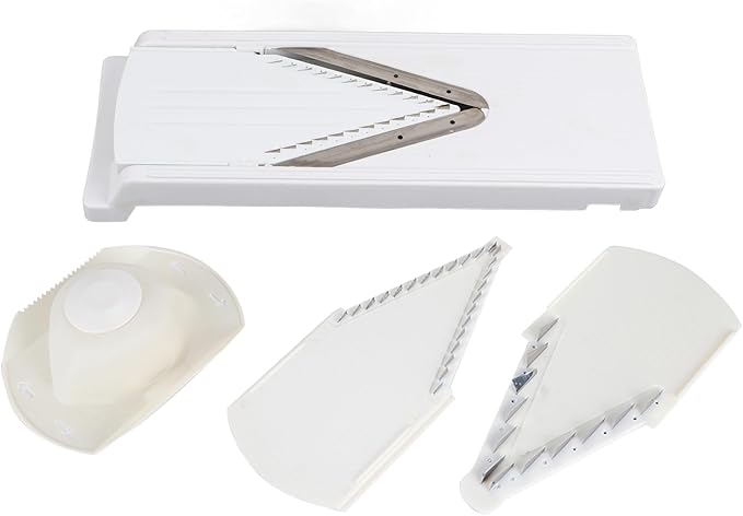 Mandoline Slicer, Adjustable Handheld Mandoline Slicer Stainless Steel Blade Vegetable Cutter for Fruits and Vegetables