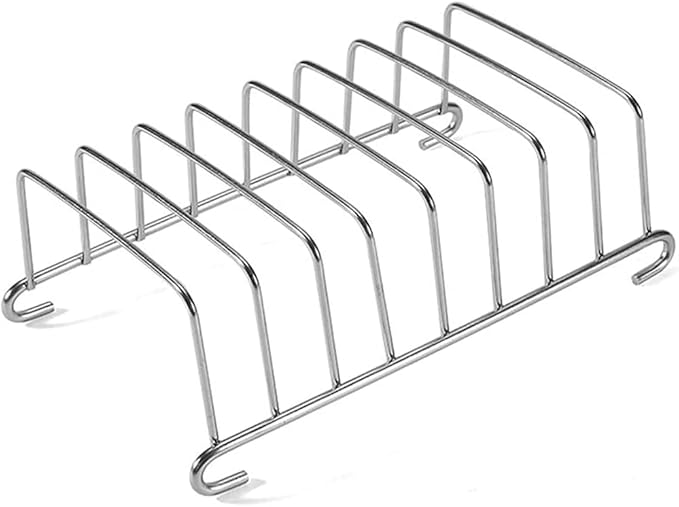 Silver 8 Holes Stainless Steel Tool Toast Cooling Grid Bread Rack Rectangle Air Fryer Accessories Organizer Safe Healthy Stainless Steel Toast Rack Baking Tools and Accessories(ZS489), 3