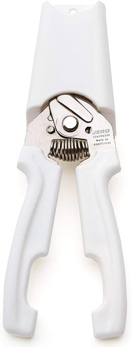 JERO Spring Assisted Kitchen Shears with Holder — Durable Stainless Steel Scissors for Herbs, Kitchen Tasks, Floral Trimming, Crafting — Made in Portugal by Jero Knife Company