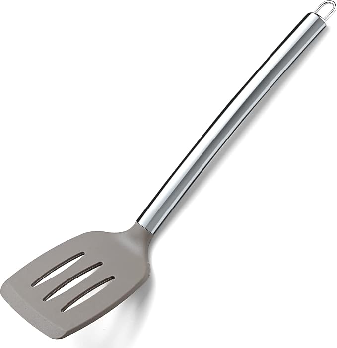 Berglander Spatulas, Non-stick Silicone Slotted Turner Turner For Cooking, Kitchen Spatula Barbecue Spatulas, Dishwasher Safe, Easy to Clean