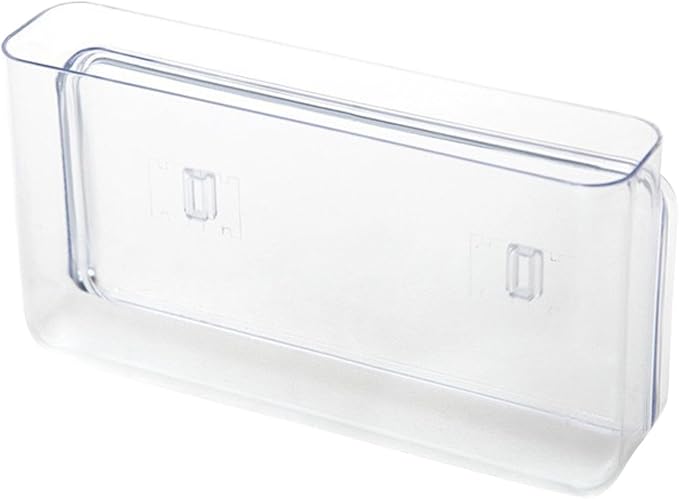 Clear Compact Home Wall Mount Organizer for Kitchen Cabinet Door Storage Basket for Utility Room Pantry, 22 cmx4.5 cmx12 cm