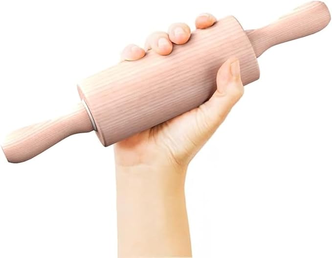 9-Inch Small Wooden Rolling Pin for Kids – Perfect for Baking, Play Dough, Clay, Arts & Crafts, and Small Dough Rolling