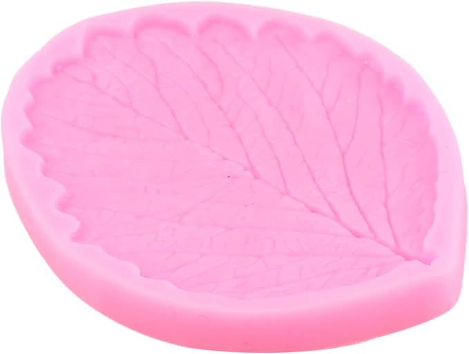 ZiXiang Gumpaste Leaf Silicone Veining Mold Fondant Leaf Veining Mold Gum Paste Leaves Mold For Sugar Leaf Cake Decorating Cupcake Topper Polymer Clay Candy Chocolate Gum Paste Set Of 6