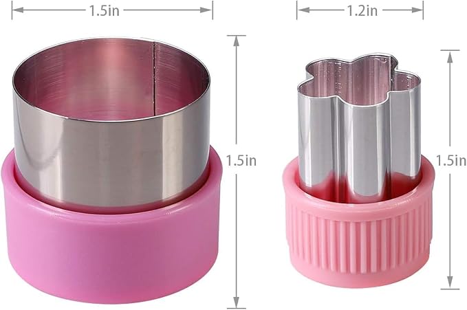 Vegetable Cutter Shapes Set for Kids – 20 Stainless Steel Mini Cookie & Fruit Cutters + 20 Cute Animal Food Picks & Forks – Bento Tools for Baking, Sandwich, Cheese, and Lunch Prep