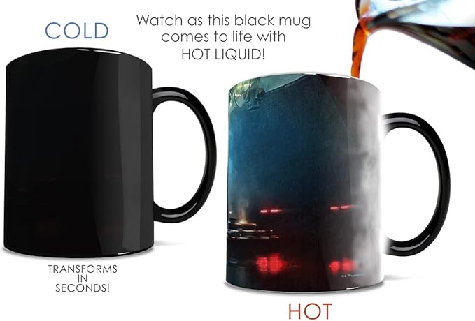 Morphing Mugs Star Wars – Obi-Wan Kenobi – Darkness Has Arrived – One 11 oz Color Changing Ceramic Mug – Image Revealed When HOT Liquid Is Added!