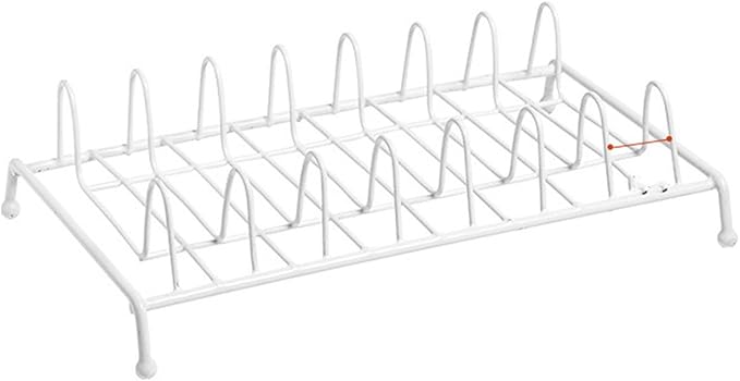Dish Drying Rack, 11 x 6in Small Dish Rack for Kitchen Counter Metal Kitchen Plate Storage Drainer Utensil Holder Display Racks for Cabinet